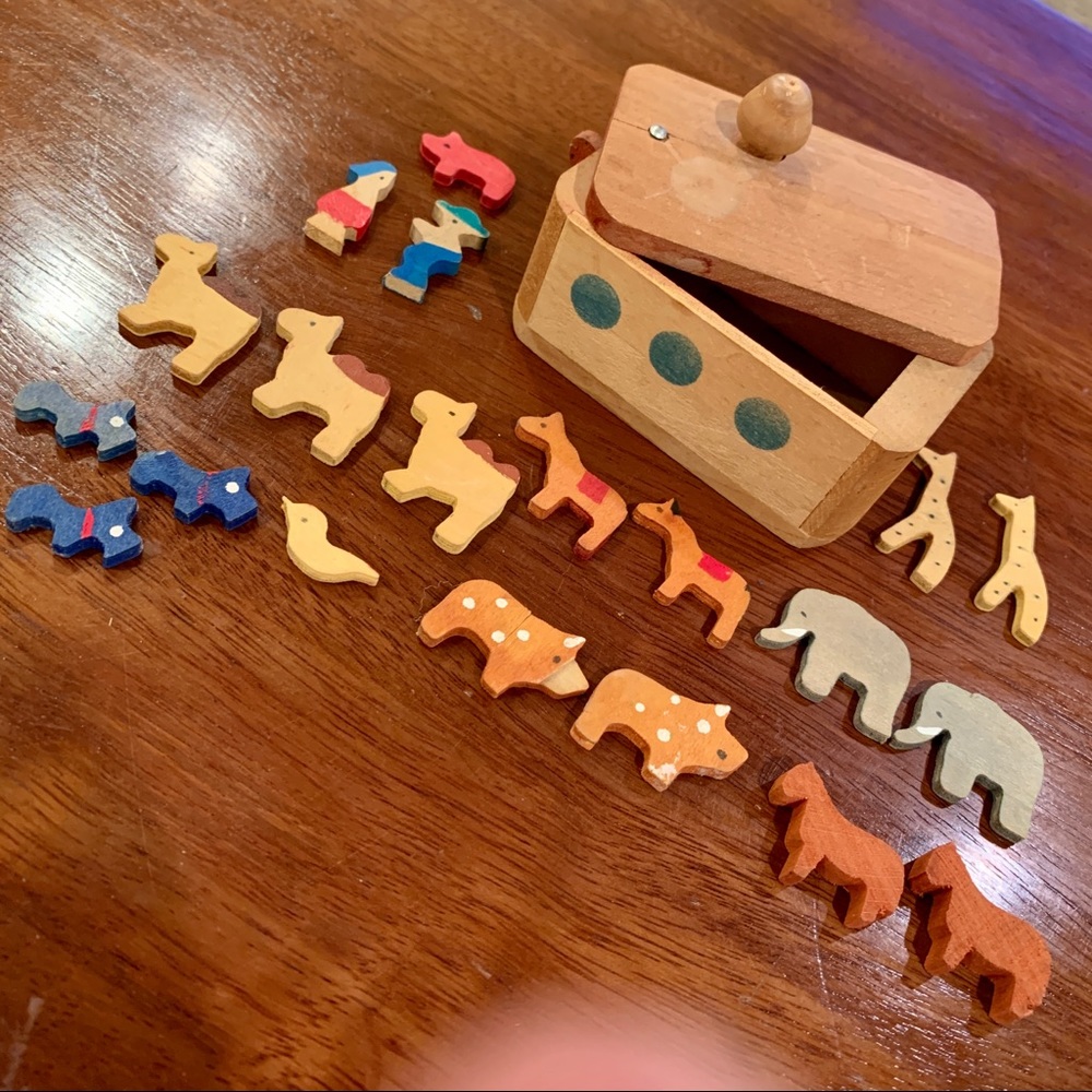 Hand Made Wooden Noah’s Ark Children’s toy